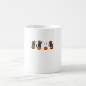 Happy Halloween Ghost Cat Halloween Pumpkin Kostuu Koffiemok (Center)