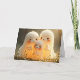 Happy Halloween Ghost Cuties Kaart