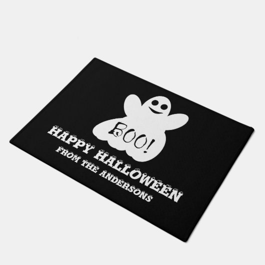 Happy Halloween Ghost Doormat Deurmat (Schuin)