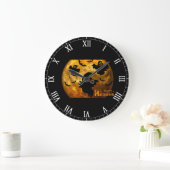 Happy Halloween Ghost en Bats Grote Klok (Huis)