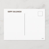 Happy Halloween Ghost Feestdagenkaart (Achterkant)