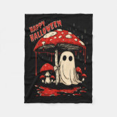Happy Halloween Ghost  Fleece Deken (Voorkant)