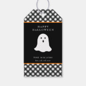 Happy Halloween Ghost Gift Label Cadeaulabel (Voorkant)