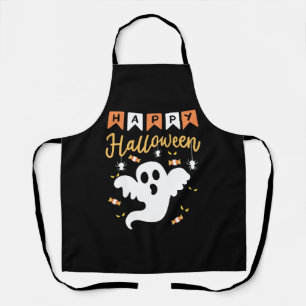 Happy Halloween Ghost Halloween Costume Schort