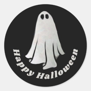 Happy Halloween Ghost Halloween Party Ghosts Ronde Sticker