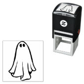 Happy Halloween Ghost Halloween Party Ghosts Zelfinktende Stempel (In situ)