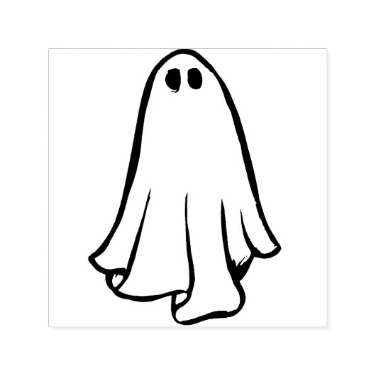 Happy Halloween Ghost Halloween Party Ghosts Zelfinktende Stempel (Design)