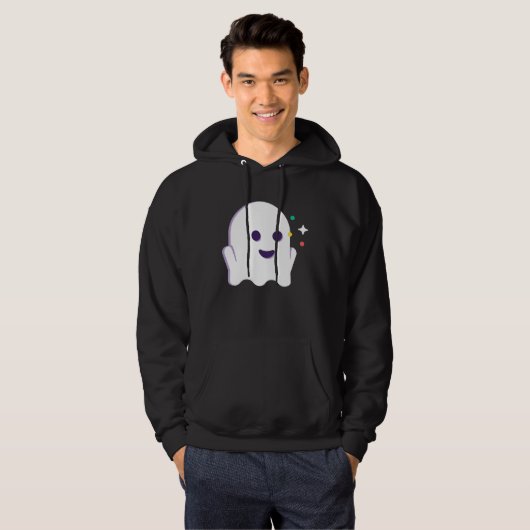Happy Halloween Ghost Hoodie (Voorkant volledig)