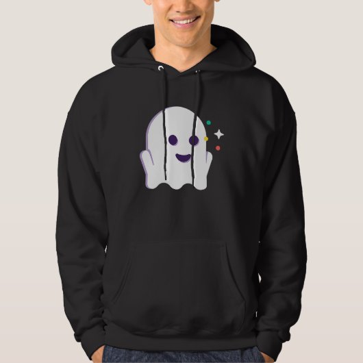 Happy Halloween Ghost Hoodie (Voorkant)