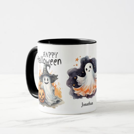 Happy Halloween Ghost Kinder Mok (Voorkant links)