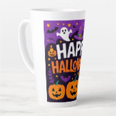 Happy halloween ghost latte mok (Linkerhoek)