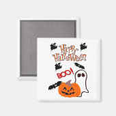 Happy Halloween Ghost Magneet (Voorkant / Achterkant)