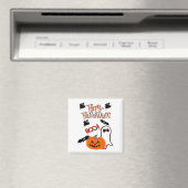 Happy Halloween Ghost Magneet (Insitu (Vaatwasser))