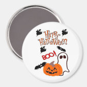 Happy Halloween Ghost Magneet (Voorkant / Achterkant)