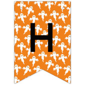 Happy Halloween Ghost Pattern Vlaggetjes (Eerste vlag)