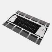 Happy Halloween Ghost Pset Pattern Name Doormat Deurmat (Schuin)