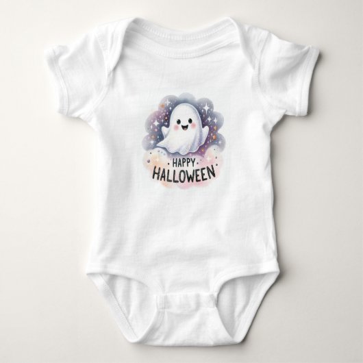 Happy Halloween Ghost Romper (Voorkant)