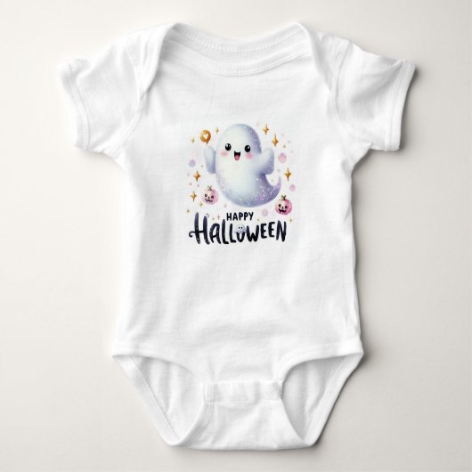 Happy Halloween Ghost Romper (Voorkant)
