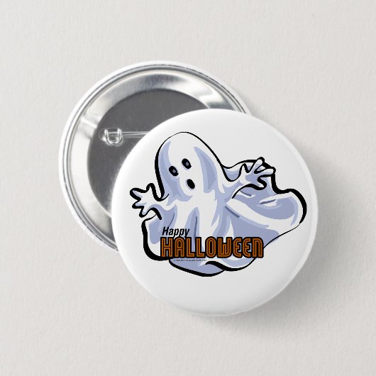 Happy Halloween Ghost Ronde Button 5,7 Cm (Voorkant /achterkant)