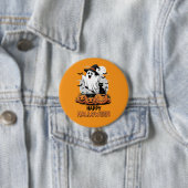Happy Halloween Ghost Ronde Button 7,6 Cm (In situ)