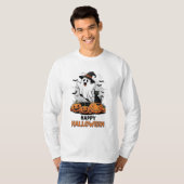 Happy Halloween Ghost T-shirt (Voorkant volledig)