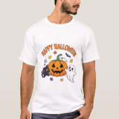 Happy Halloween Ghost T-shirt (Voorkant)