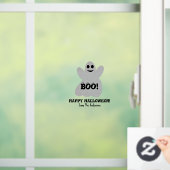 Happy Halloween Ghost Window Cling Raamsticker (Huis)