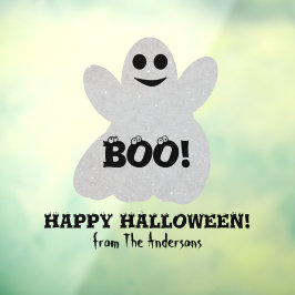 Happy Halloween Ghost Window Cling Raamsticker