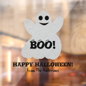 Happy Halloween Ghost Window Cling Raamsticker (Vel 2)