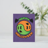 Happy Halloween Ghost Yin-Yang Kaart (Staand voorkant)