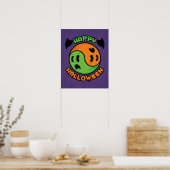 Happy Halloween Ghost Yin-Yang Poster (Keuken)