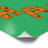 Happy Halloween Ghost zittend op een pompoen Perfect Poster (Hoek)