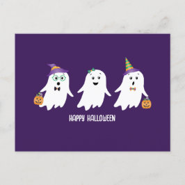 Happy Halloween Ghosts Trick or treat Briefkaart
