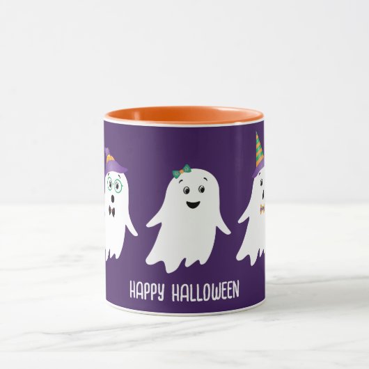 Happy Halloween Ghosts Trick or treat Mok (Midden)