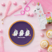 Happy Halloween Ghosts Trick or treat Papieren Bordje (Feest)