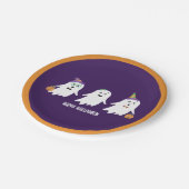 Happy Halloween Ghosts Trick or treat Papieren Bordje (Gekanteld)