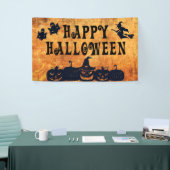 HAPPY HALLOWEEN Ghosts Witch Pumpkins Spandoek (Beurs)