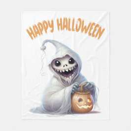 Happy Halloween Ghoul Fleece Deken