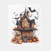 Happy Halloween Ghoul Fleece Deken (Voorkant)
