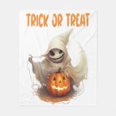 Happy Halloween Ghoul Fleece Deken (Voorkant)