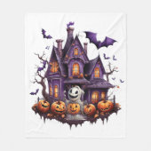 Happy Halloween Ghoul Fleece Deken (Voorkant)