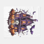 Happy Halloween Ghoul Fleece Deken (Voorkant (Horizontaal))