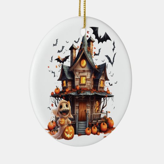 Happy Halloween Ghoul Keramisch Ornament (Rechts)
