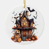 Happy Halloween Ghoul Keramisch Ornament (Voorkant)