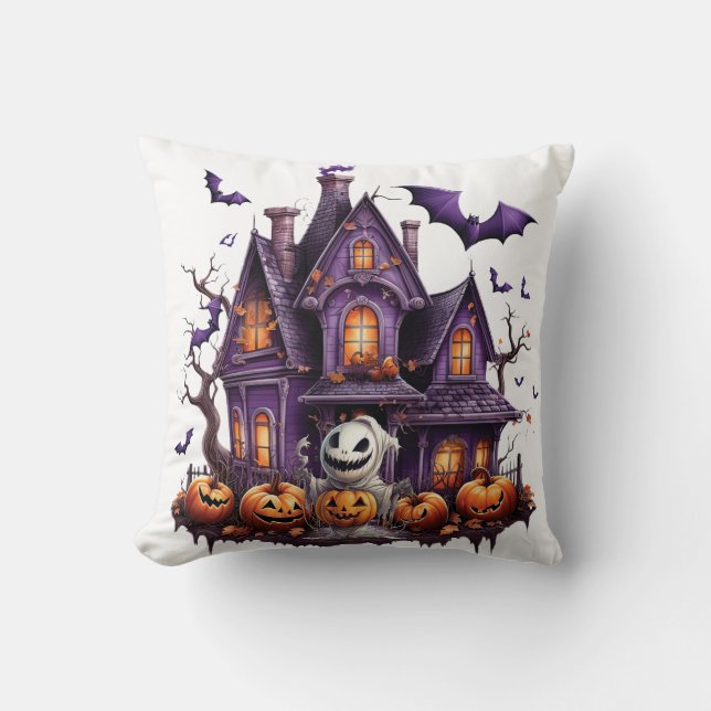 Happy Halloween Ghoul Kussen (Voorkant)