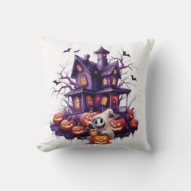 Happy Halloween Ghoul Kussen (Voorkant)