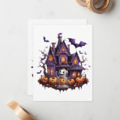 Happy Halloween Ghoul Notitiekaartje (Voorkant / Achterkant in situ)