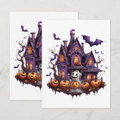 Happy Halloween Ghoul Notitiekaartje (Voorkant / Achterkant)