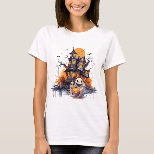 Happy Halloween Ghoul T-shirt (Voorkant)