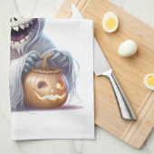 Happy Halloween Ghoul Theedoek (Quarter Fold)